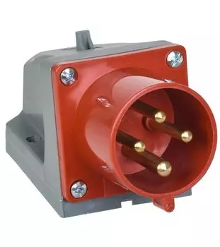 Вилка электрическая наружн. уст. 32А 3P+PE 380В IP44 ССИ-524 ИЭК PSR52-032-4