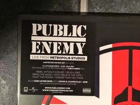Виниловая пластинка Public Enemy, Live At Metropolis Studios (+2CD+BR) (0602547229212)