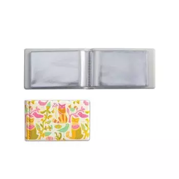 Визитница однорядная на 28 визитных, дисконтных или кредитных карт, "Кот розовый", ДПС, 2054.Т8