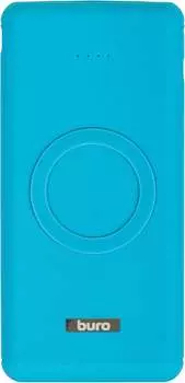 Внешний аккумулятор Buro BPQ10F 10000mAh 3A QC PD 2xUSB беспроводная зарядка синий (BPQ10F18PBL)