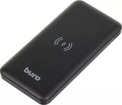 Внешний аккумулятор Buro BPW10E 10000mAh 2A 2xUSB беспроводная зарядка черный (BPW10E10PBK)
