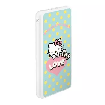 Внешний аккумулятор Deppa 10000 mAh 2 USB 1 MICRO 2.1A Li-pol белый Hello Kitty 5