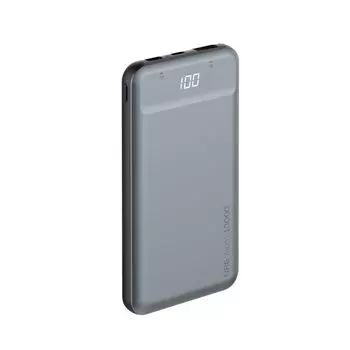 Внешний аккумулятор Deppa NRG Alum LCD 10000 mAh QC 3.0 PD 18W графит