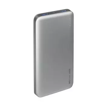 Внешний аккумулятор Deppa NRG Power 10000 mAh 2.1A 2xUSB компактный серый
