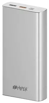 Внешний аккумулятор Hiper MPX20000 серебристый