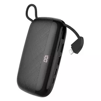 Внешний аккумулятор Hoco S29 Nimble (10000 mAh), 1 USB, черный (23192)