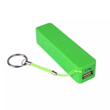 Внешний аккумулятор Power bank 2600mah зеленый