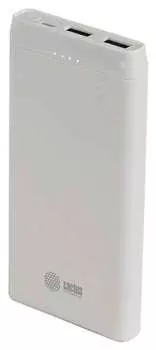 Внешний аккумуляторм Cactus CS-PBFSMT-10000 10000mAh 2.1A 2xUSB белый
