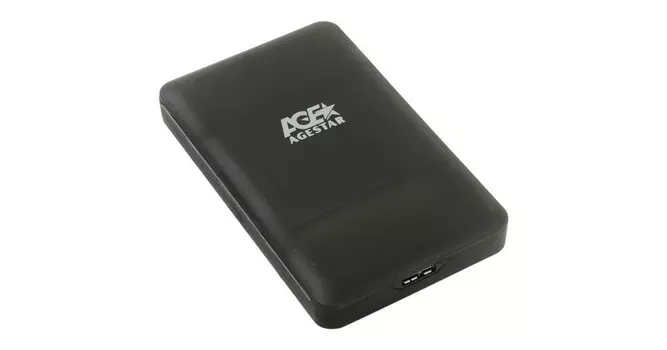 Внешний корпус для HDD/SSD AgeStar 31UBCP3 SATA пластик черный 2.5"