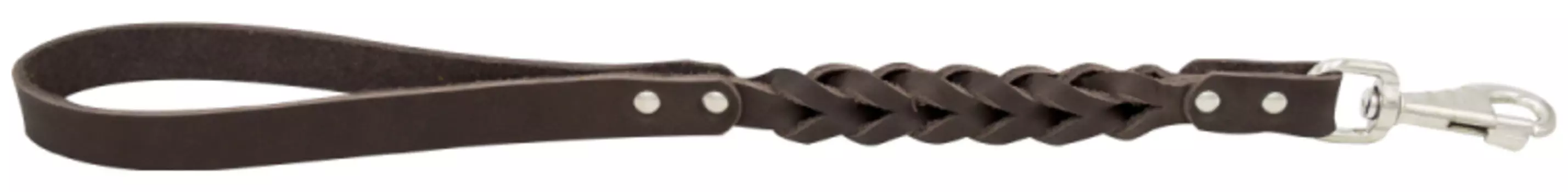 Водилка для собак 0350К 12 мм плетёная коричневая