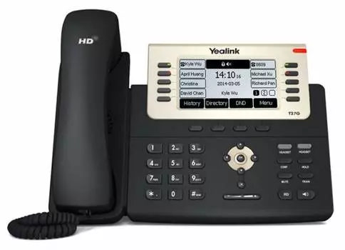 VoIP-телефон Yealink SIP-T27G черный