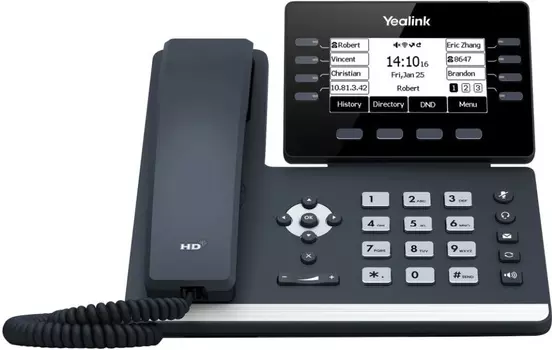 VoIP-телефон Yealink SIP-T53W черный