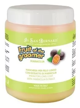 Восстанавливающая маска для длинной шерсти с протеинами 1 л ISB Fruit of the Grommer Maracuja