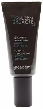 Восстанавливающий корректирующий уход для глаз с пептидами и лифтинг-фактором Academie 15 мл