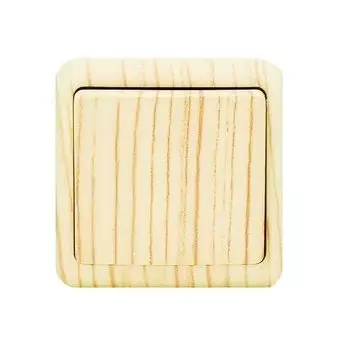 Выключатель 1-кл. 1п ОП Viola 10А IP20 беленый дуб LEZARD 751-5200-100