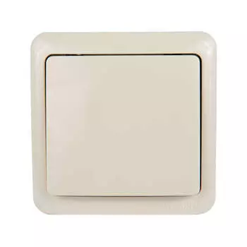 Выключатель 1-кл. 1п ОП Viola 10А IP20 крем. LEZARD 751-0300-100