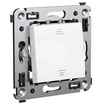 Выключатель 1-кл. 2мод. СП Avanti Белое облако 16А IP20 бел. DKC 4400103