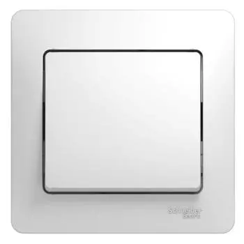 Выключатель 1-кл. СП Glossa 10А IP20 (сх. 1) 10AX в сборе бел. SchE GSL000112