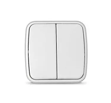 Выключатель 2-кл. ОП Электра 10А IP20 бел. Союз 0031