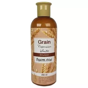 Выравнивающая эмульсия с экстратом ростков пшеницы FarmStay Grain Premium White Emulsion 350 мл