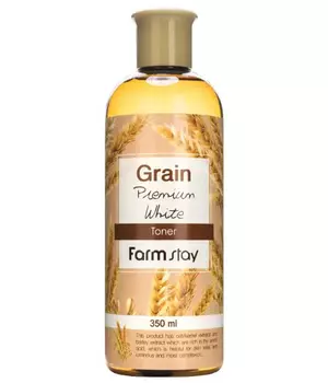Выравнивающий тонер с экстрактом ростков пшеницы FarmStay Grain Premium White Toner 350 мл