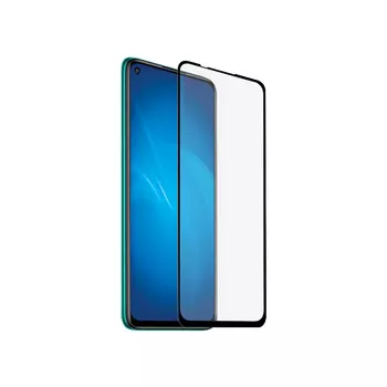 Закаленное стекло DF для Xiaomi Redmi Note 9 Full Screen Full Glue Black xiColor-78