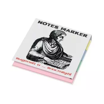 Закладки клейкие Notes Marker, 20х75 мм, 8 блоков х 40 листов, PRINTSTICK, европодвес, 02075SLO
