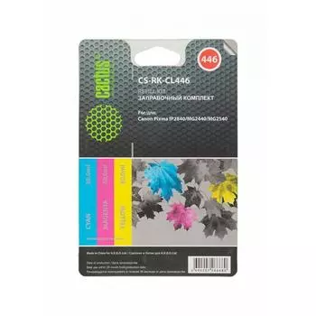 Заправочный набор Cactus CS-RK-CL446 многоцветный 90мл для Canon Pixma MG2440/MG2541