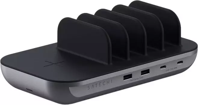 Зарядная станция Satechi Dock5 Multi-Device Charging Station серый космос