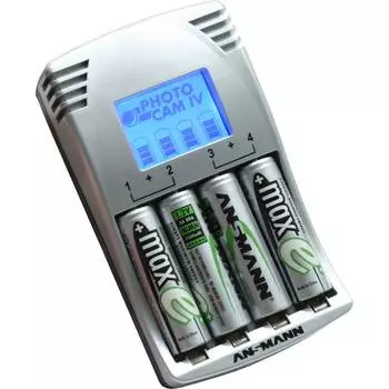 Зарядное устройство Ansmann Photocam IV + аккумуляторы 4 шт. AA 2500 mAh