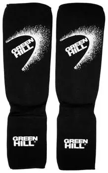 Защита голени и стопы Green Hill Эластик, х/б, полиэстер, SIC-6131, Черный, XXL
