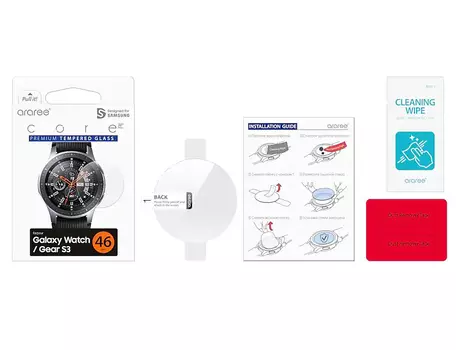 Защитное стекло Araree для Samung Galaxy Watch (46мм)/Gear S3 (GP-R805KDEEAIA)