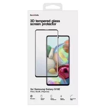 Защитное стекло Barn&amp;Hollis Samsung Galaxy S10E Full Screen (3D) FULL GLUE черное