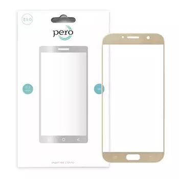 Защитное стекло PERO 2.5D для Xiaomi RedMi Note 5 Pro, золотое