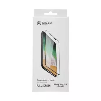 Защитное стекло Redline белый для Apple iPhone X/XS/11 Pro 1шт. (УТ000012296)