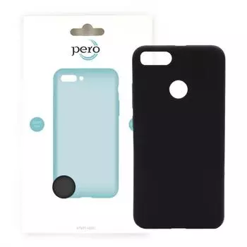 Защитный чехол PERO для Huawei P Smart софт-тач/черный