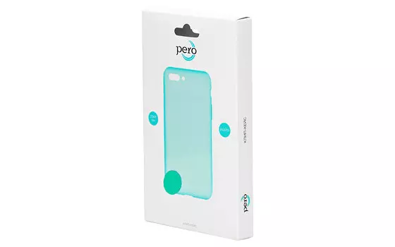 Защитный чехол PERO софт-тач для Samsung A70 A705F бирюзовый