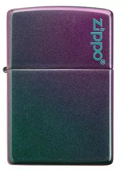 Зажигалка Zippo Classic с покрытием Iridescent, латунь/сталь, фиолетовая, матовая