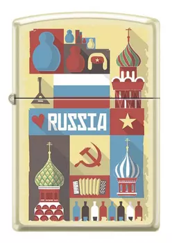 Зажигалка Zippo Открытка из России (216 RUSSIAN POSTCARD)