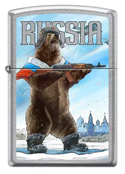 Зажигалка Zippo Русский медведь (207 RUSSIAN BEAR)