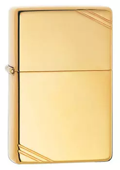 Зажигалка Zippo с полосками, с покрытием High Polish Brass (270)