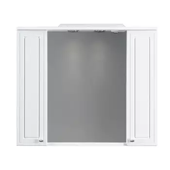 Зеркало, частично зеркальный шкаф, 85 см RedBlu by Damixa Palace One M41MPX0851WG, с подсветкой, цвет: белый, глянец