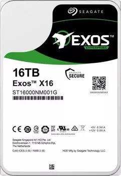 Жесткий диск Seagate Exos SATA 16Tb (ST16000NM001G)