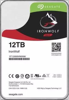 Жесткий диск Seagate HDD 12Tb IronWolf ST12000VN0008