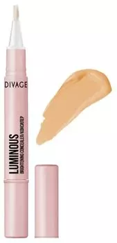 Жидкий консилер для лица со светоотражающими частицами Divage Brightening Concealer Luminous № 02