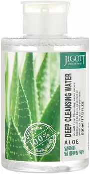 Жидкость для снятия макияжа Jigott АЛОЭ ALOE Deep Cleansing Water, 530 мл