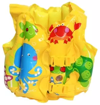 Жилет плавательный INTEX 59661 Тропические друзья, 3-5 лет