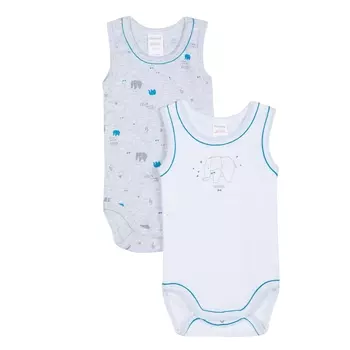 2 боди без рукавов, 3 мес. - 3 года