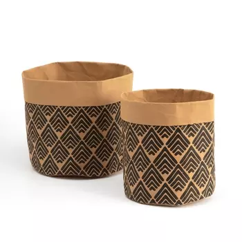 2 бумажные корзины с рисунком TREZI