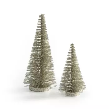 2 ели новогодние с блестками, CASPAR